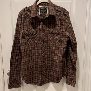 Men’s Original Jordan Craig Plaid Shirt Size Med